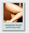 unwanted facial and body hair